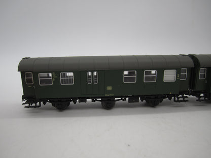 Märklin H0 - 00795-11 - Dubbelsetje Umbauwagen 2e klas met bagagedeel van de DB