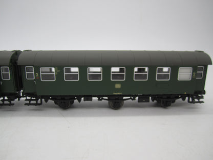 Märklin H0 - 00795-11 - Dubbelsetje Umbauwagen 2e klas met bagagedeel van de DB