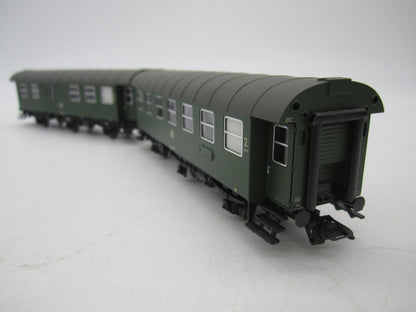 Märklin H0 - 00795-11 - Dubbelsetje Umbauwagen 2e klas met bagagedeel van de DB