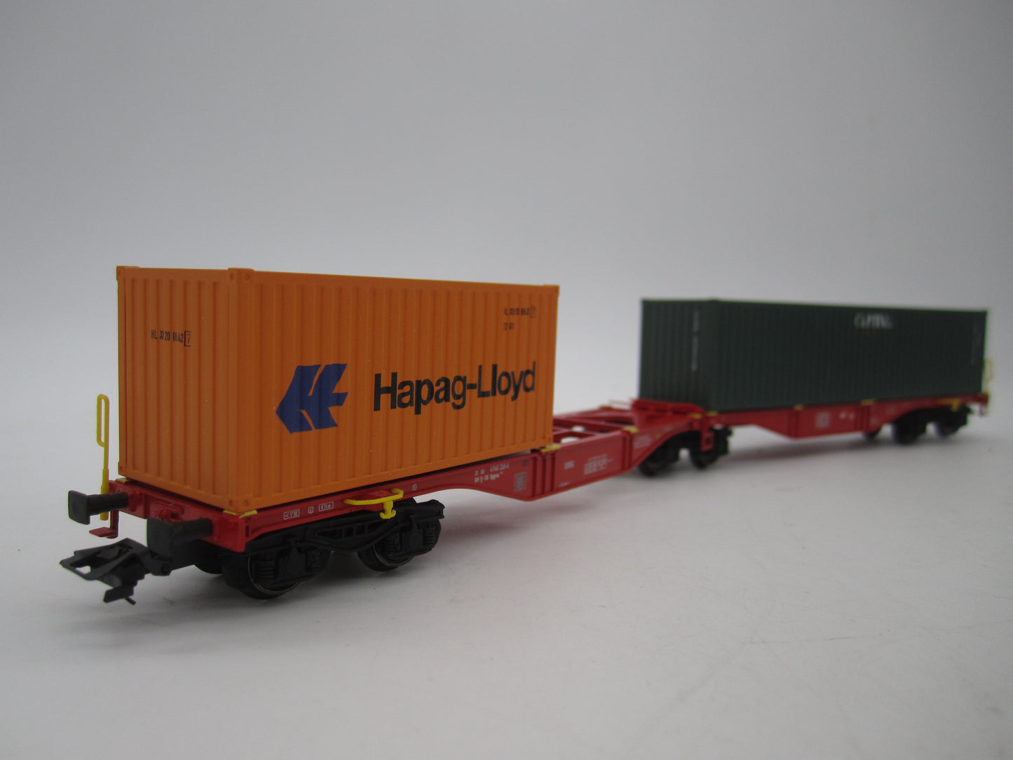 Märklin H0 - 47801 - Dubbele containerwagen Sggrss 80 "Hapag-Lloyd" en "Capital" van de DB