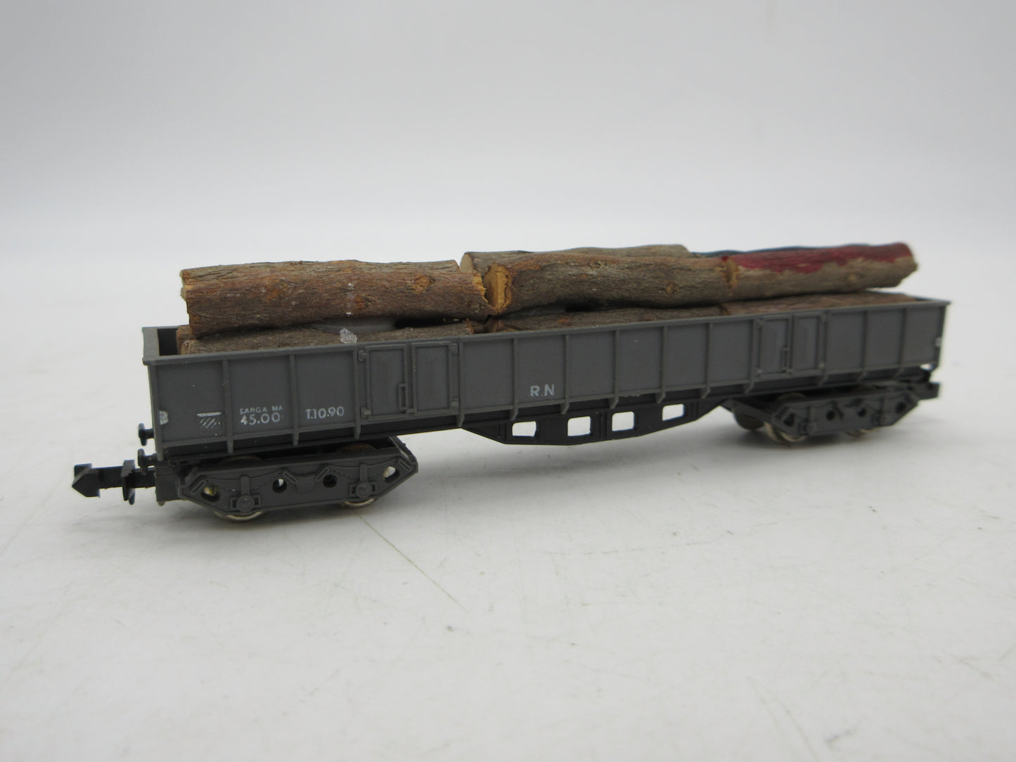 Ibertren N - 416 - 4-assige hogeboordwagen met houtlading van de RENFE