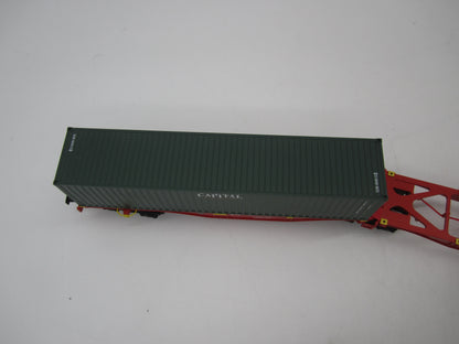 Märklin H0 - 47801 - Dubbele containerwagen Sggrss 80 "Hapag-Lloyd" en "Capital" van de DB