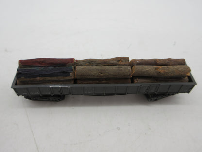 Ibertren N - 416 - 4-assige hogeboordwagen met houtlading van de RENFE