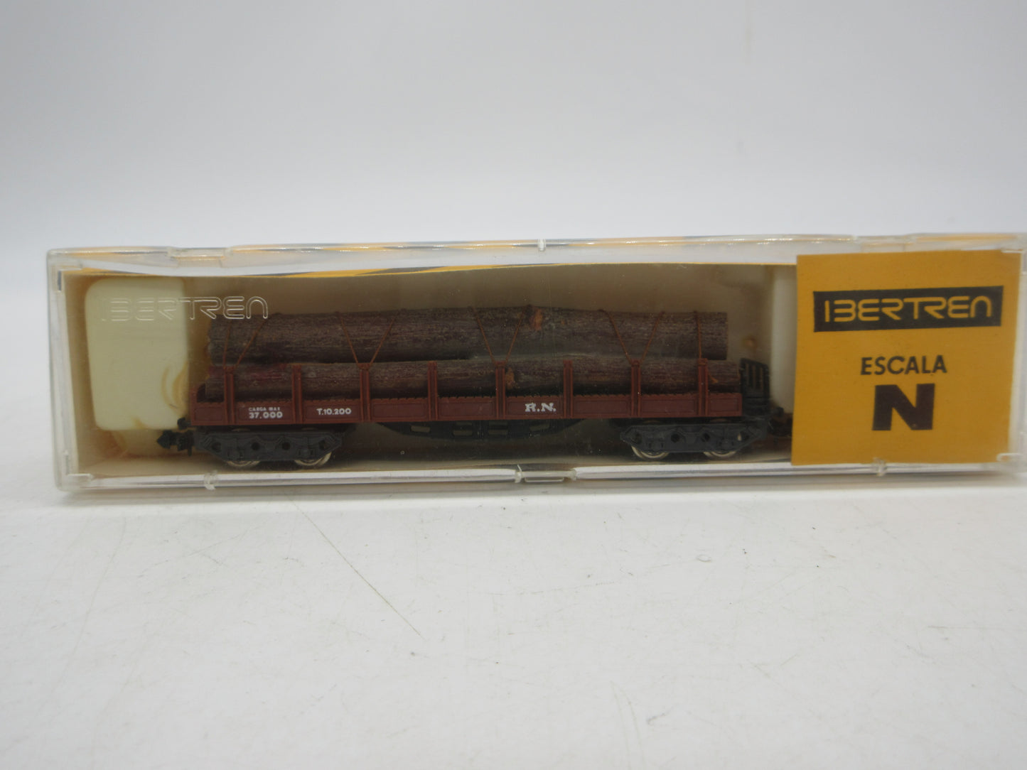 Ibertren N - 416 - 4-assige rongenwagen met houtlading van de RENFE