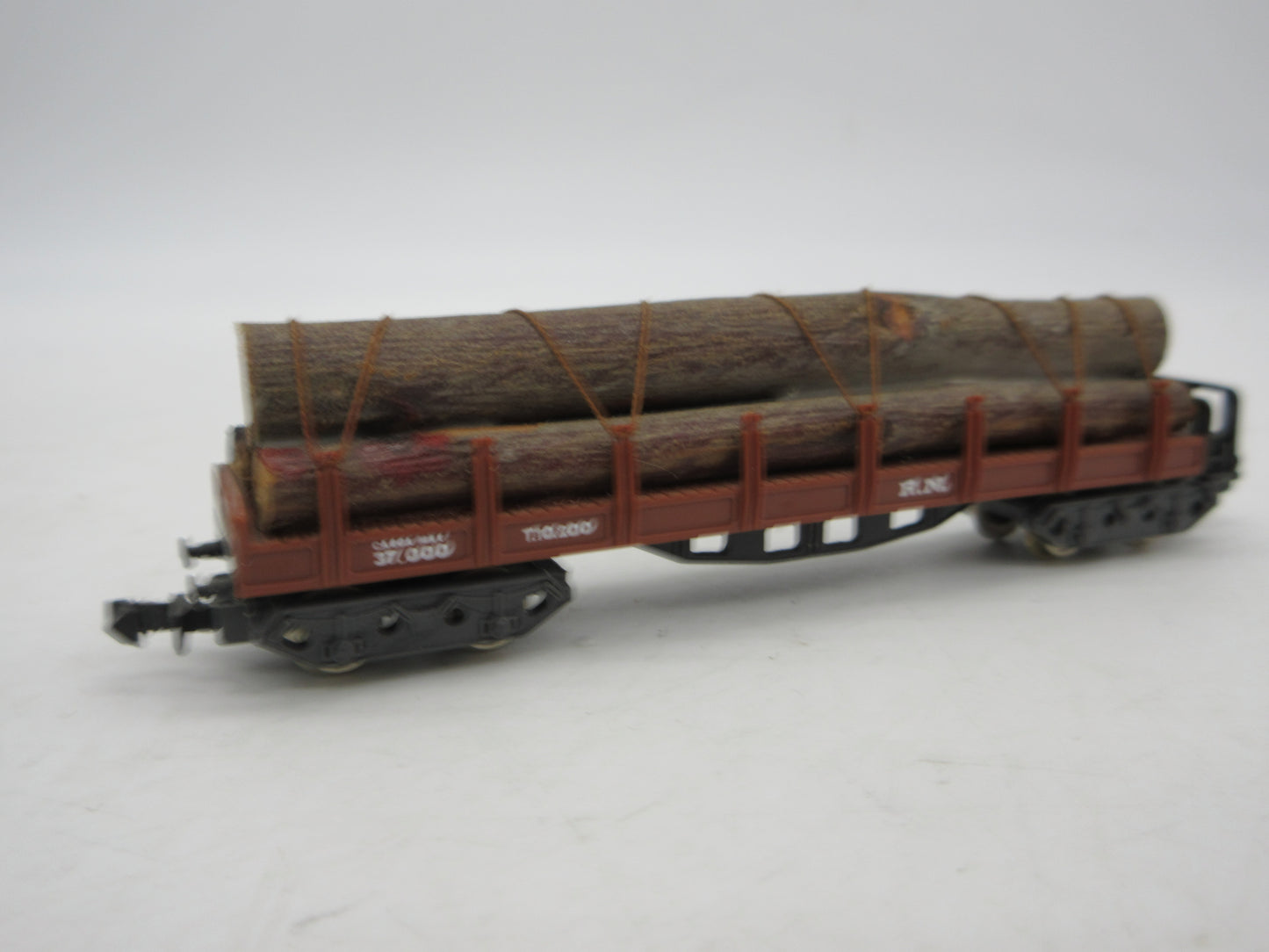 Ibertren N - 416 - 4-assige rongenwagen met houtlading van de RENFE