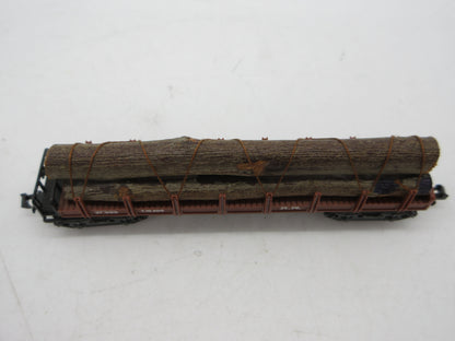 Ibertren N - 416 - 4-assige rongenwagen met houtlading van de RENFE