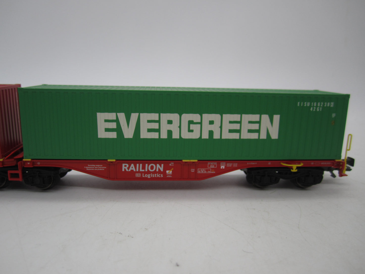 Märklin H0 - 47800 - Dubbele containerwagen Sggrss 80 "Evergreen" en "K-Line" van DB Railion