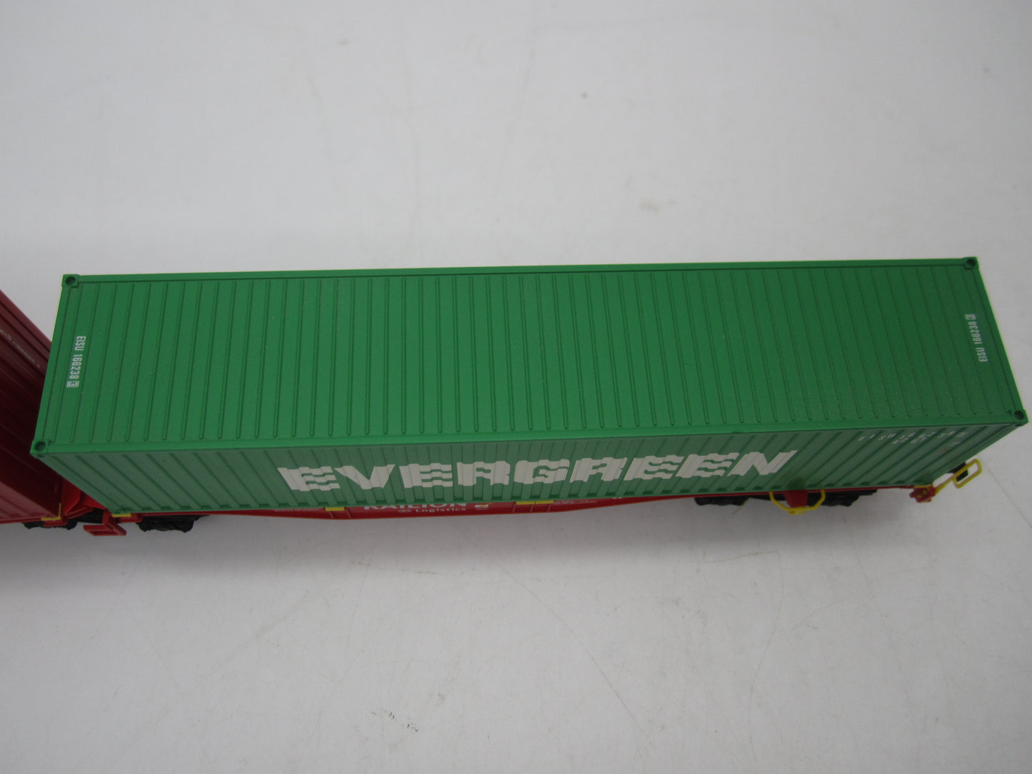 Märklin H0 - 47800 - Dubbele containerwagen Sggrss 80 "Evergreen" en "K-Line" van DB Railion