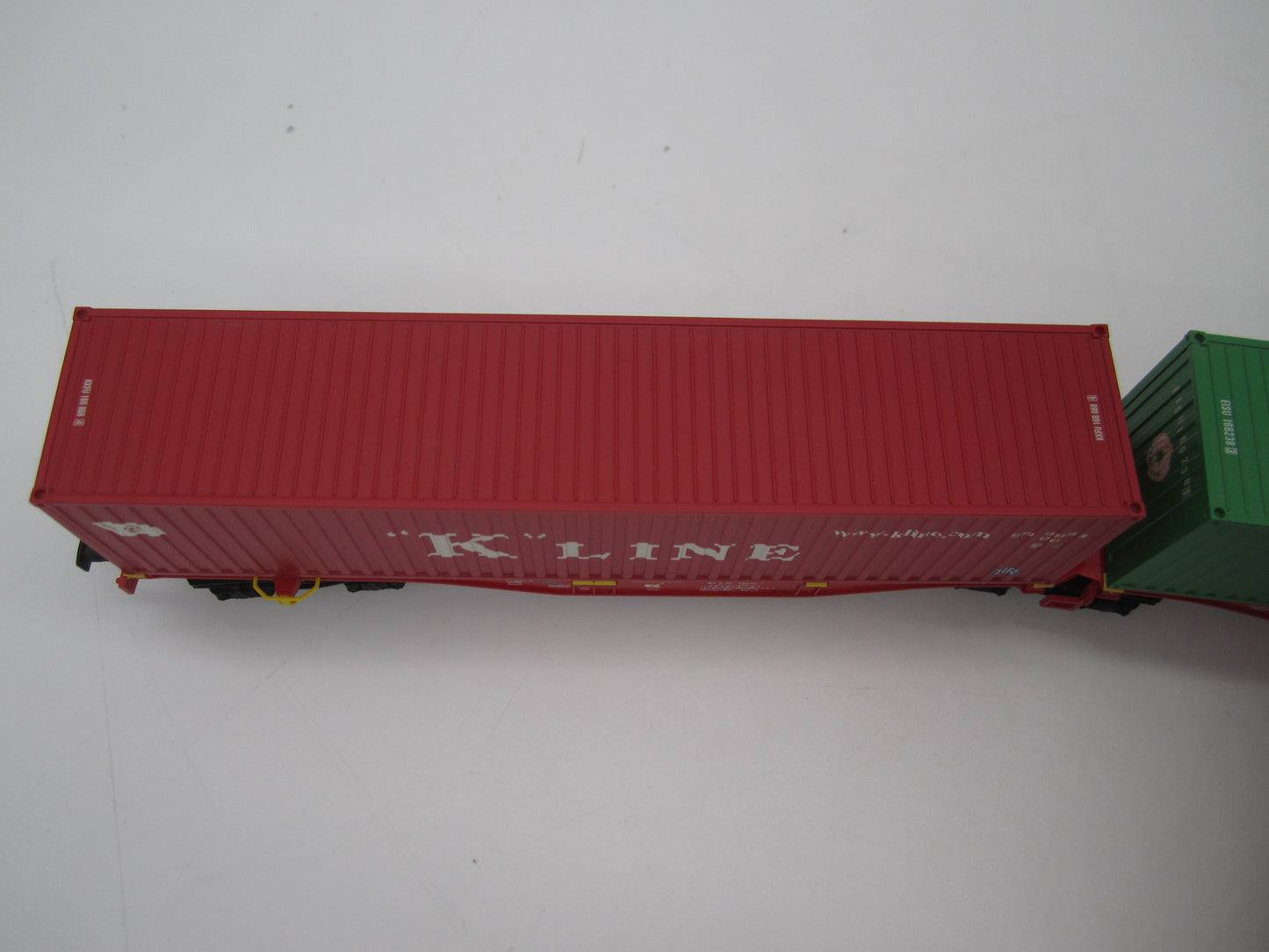 Märklin H0 - 47800 - Dubbele containerwagen Sggrss 80 "Evergreen" en "K-Line" van DB Railion