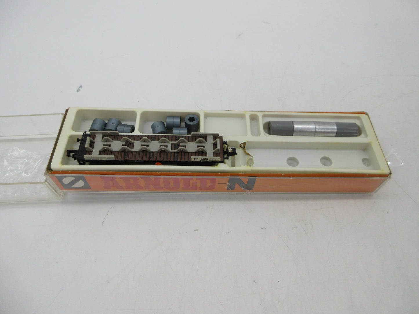 Arnold N - 4962 - Draagwagen met rollen beladen, van de DB