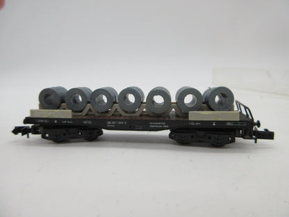 Arnold N - 4962 - Draagwagen met rollen beladen, van de DB