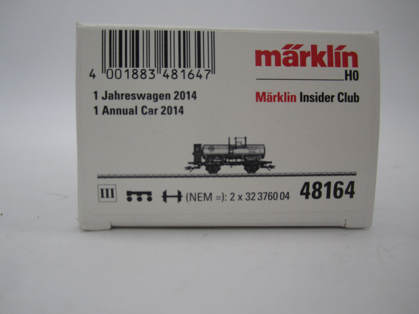 Märklin H0 - 48164 - 2-assige ketelwagen "Bolte & C.KG " van de DB, Insider