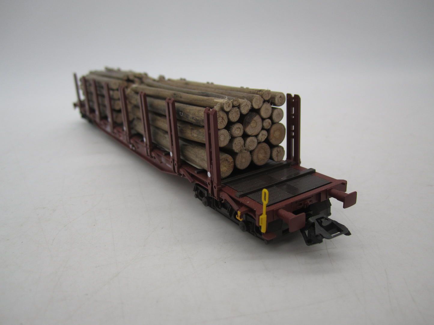 Märklin H0 - 47146 - 3-delige set van 4-assige rongenwagen, met houtlading van de DB