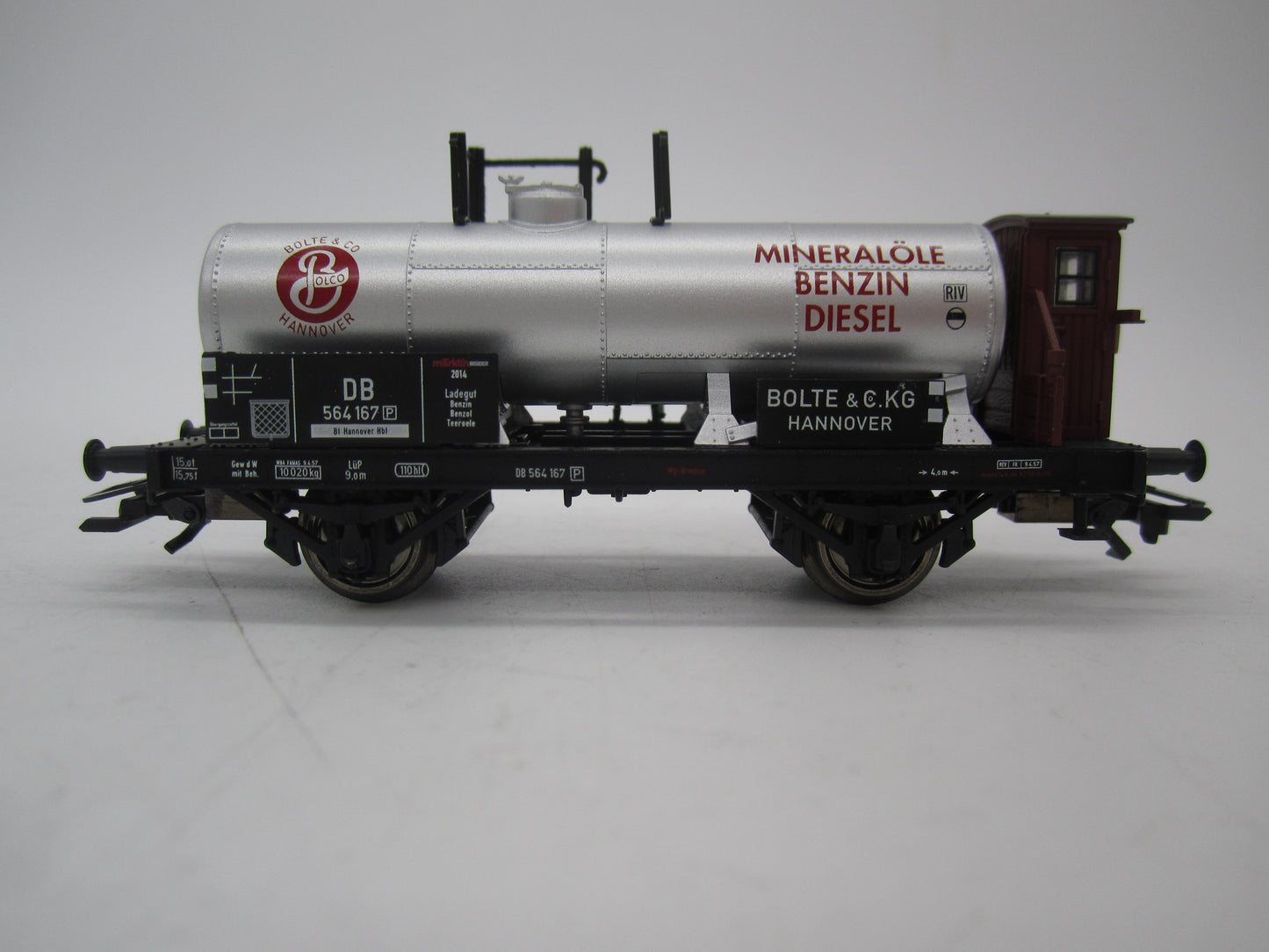 Märklin H0 - 48164 - 2-assige ketelwagen "Bolte & C.KG " van de DB, Insider