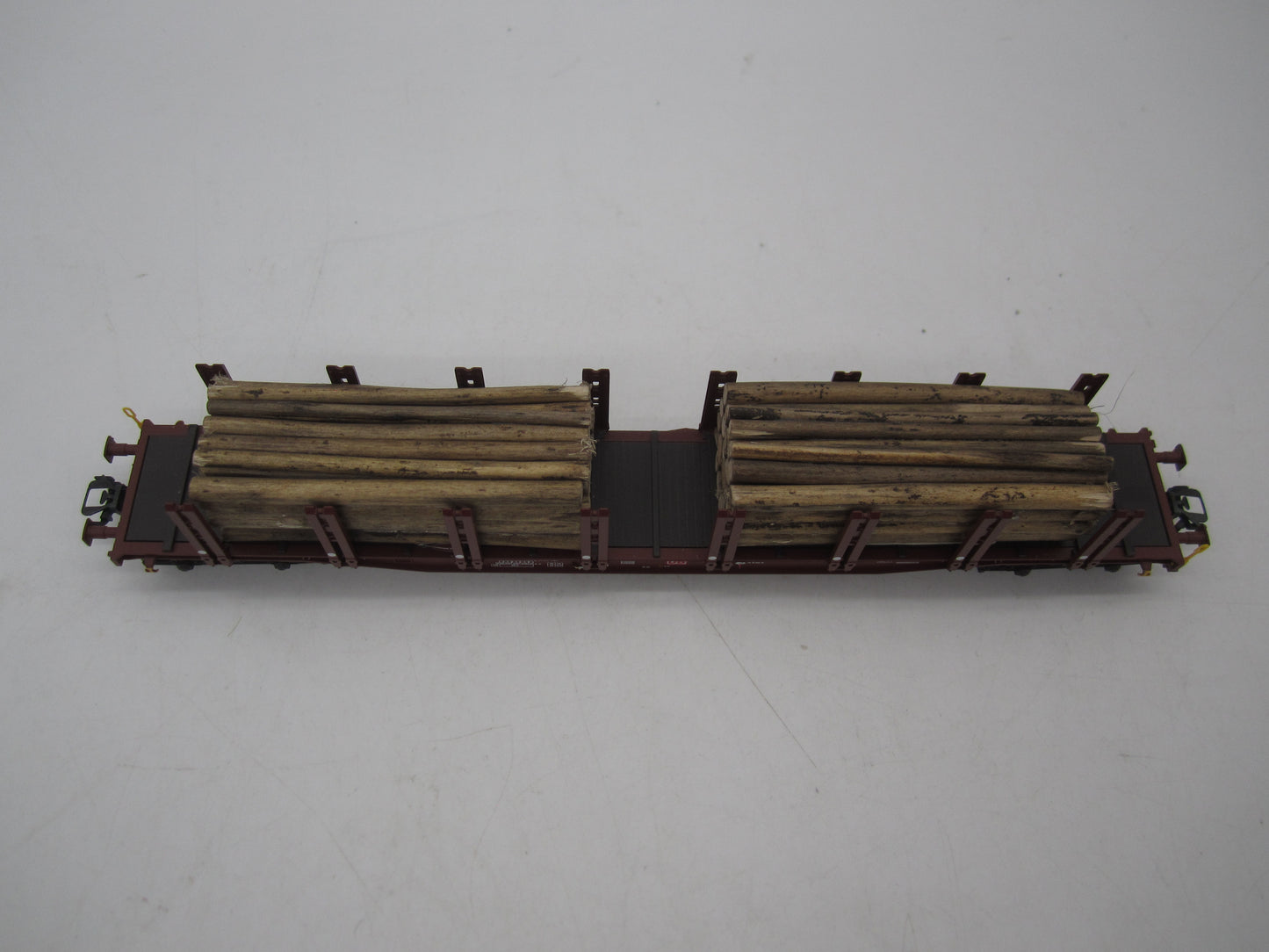 Märklin H0 - 47146 - 3-delige set van 4-assige rongenwagen, met houtlading van de DB