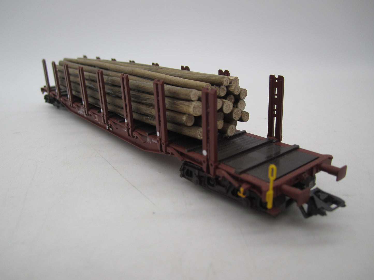 Märklin H0 - 47146 - 3-delige set van 4-assige rongenwagen, met houtlading van de DB