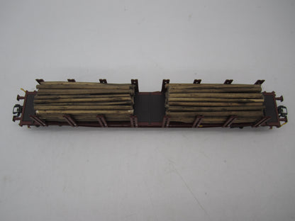 Märklin H0 - 47146 - 3-delige set van 4-assige rongenwagen, met houtlading van de DB