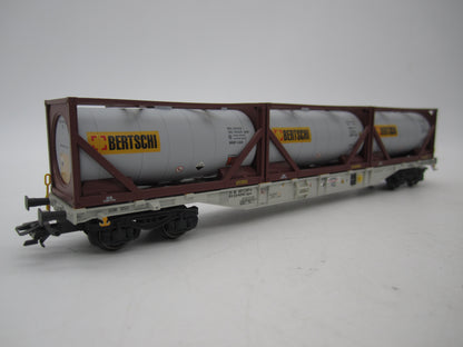Märklin H0 - 47097 - Containerwagen Sgnss "Bertsch" van Hupac