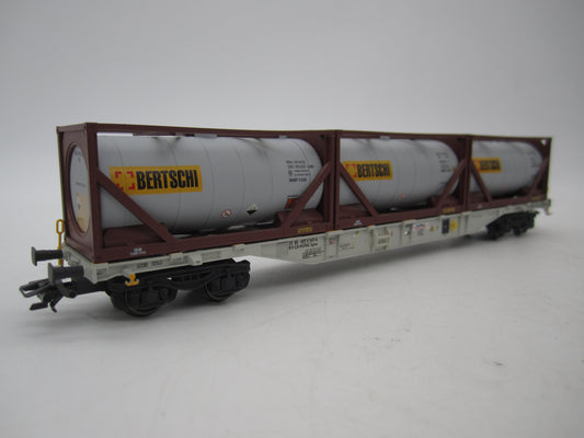 Märklin H0 - 47097 - Containerwagen Sgnss "Bertsch" van Hupac