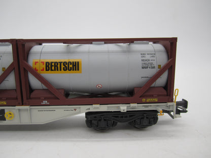 Märklin H0 - 47097 - Containerwagen Sgnss "Bertsch" van Hupac