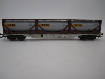 Märklin H0 - 47097 - Containerwagen Sgnss "Bertsch" van Hupac