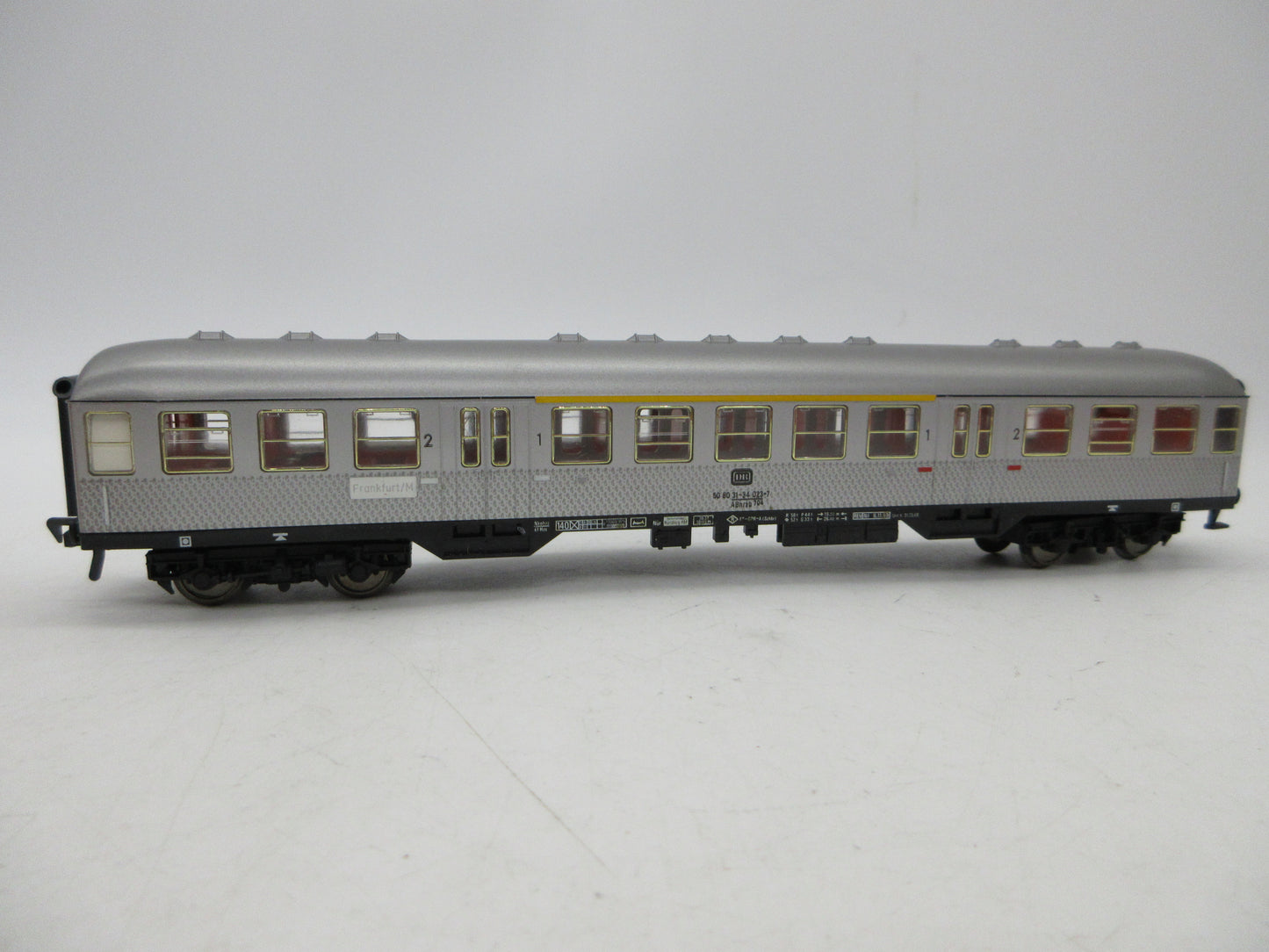 Fleischmann H0 - 5121 - Personenwagen 1e/2e klas "Silberlinge" van de DB, met interieurverlichting