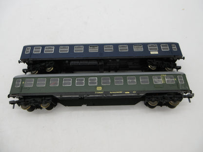 Fleischmann H0 - 1501/1502 - Rijtuig 2e klas en 1e klas van de DB, met interieurverlichting