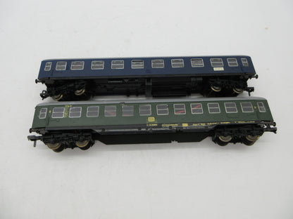 Fleischmann H0 - 1501/1502 - Rijtuig 2e klas en 1e klas van de DB, met interieurverlichting