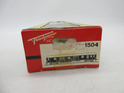 Fleischmann H0 - 1504 - Bagagerijtuig van de DB, met interieurverlichting en sluitlicht