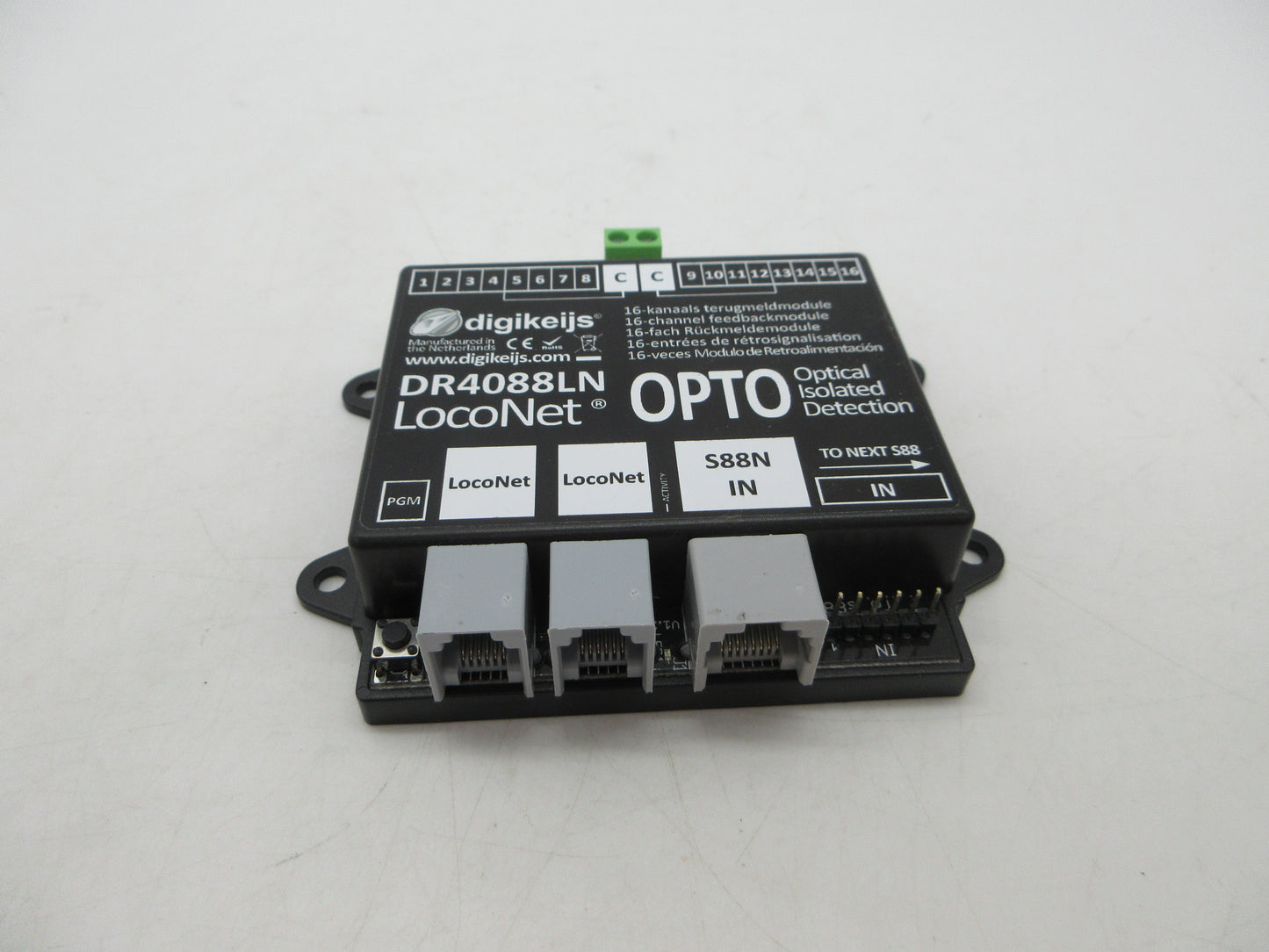 Digikeijs H0/N - DR 4088 LN Opto - 16-kanaals terugmeldmodule