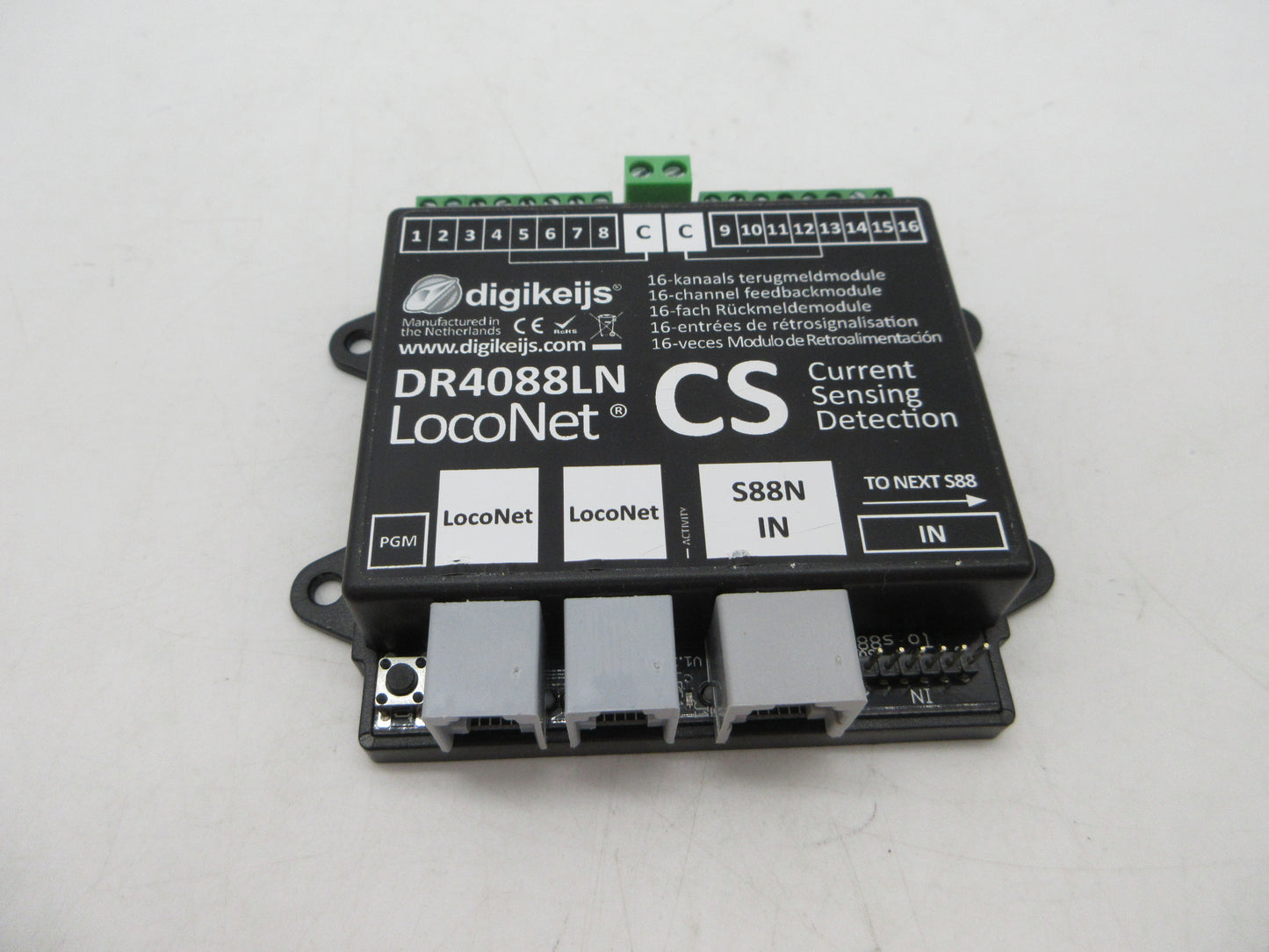 Digikeijs H0/N - DR 4088 LN CS - 16-kanaals terugmeldmodule