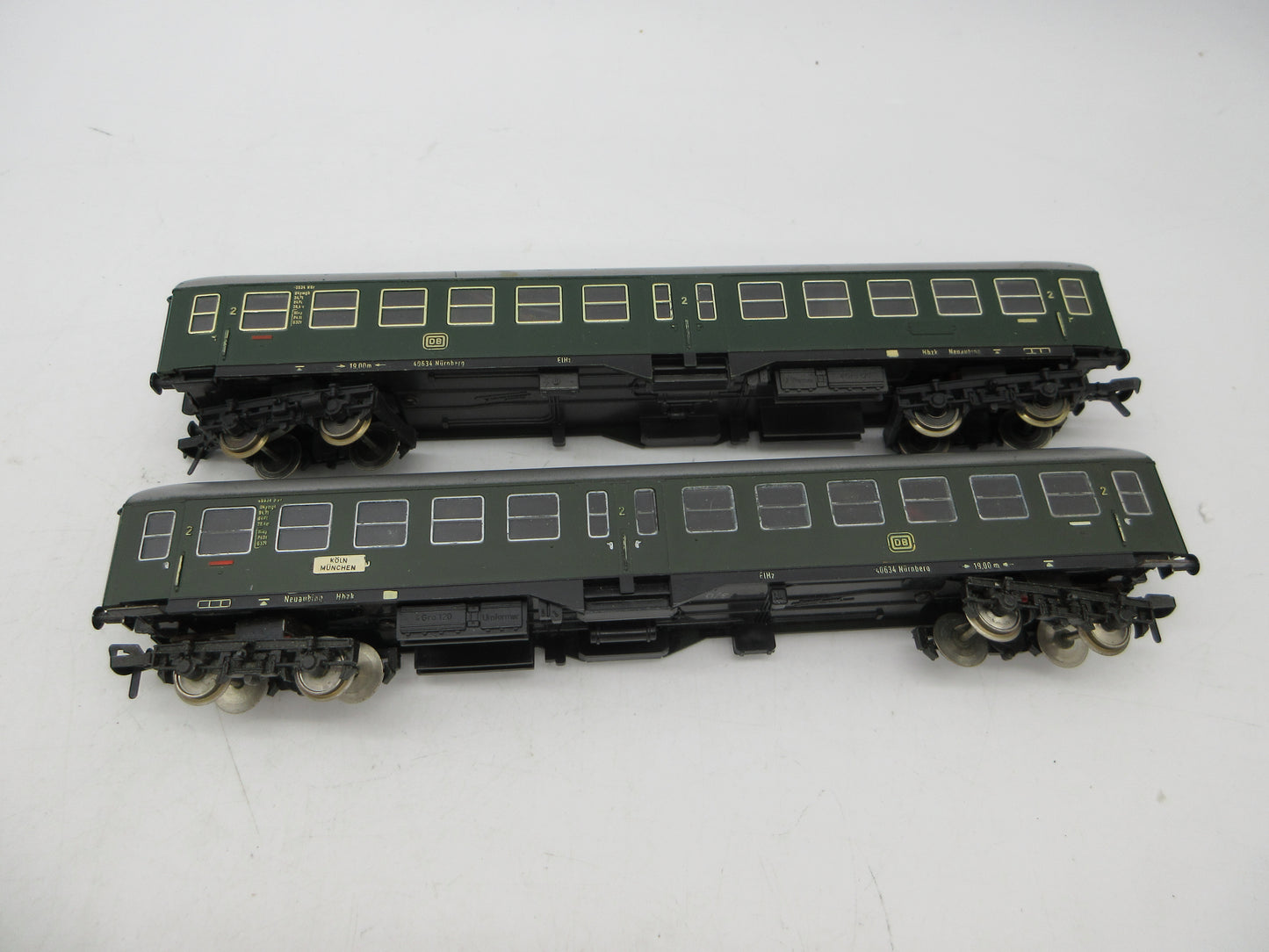 Fleischmann H0 - 1508 B - 2x Rijtuig 2e klas met midden instap van de DB