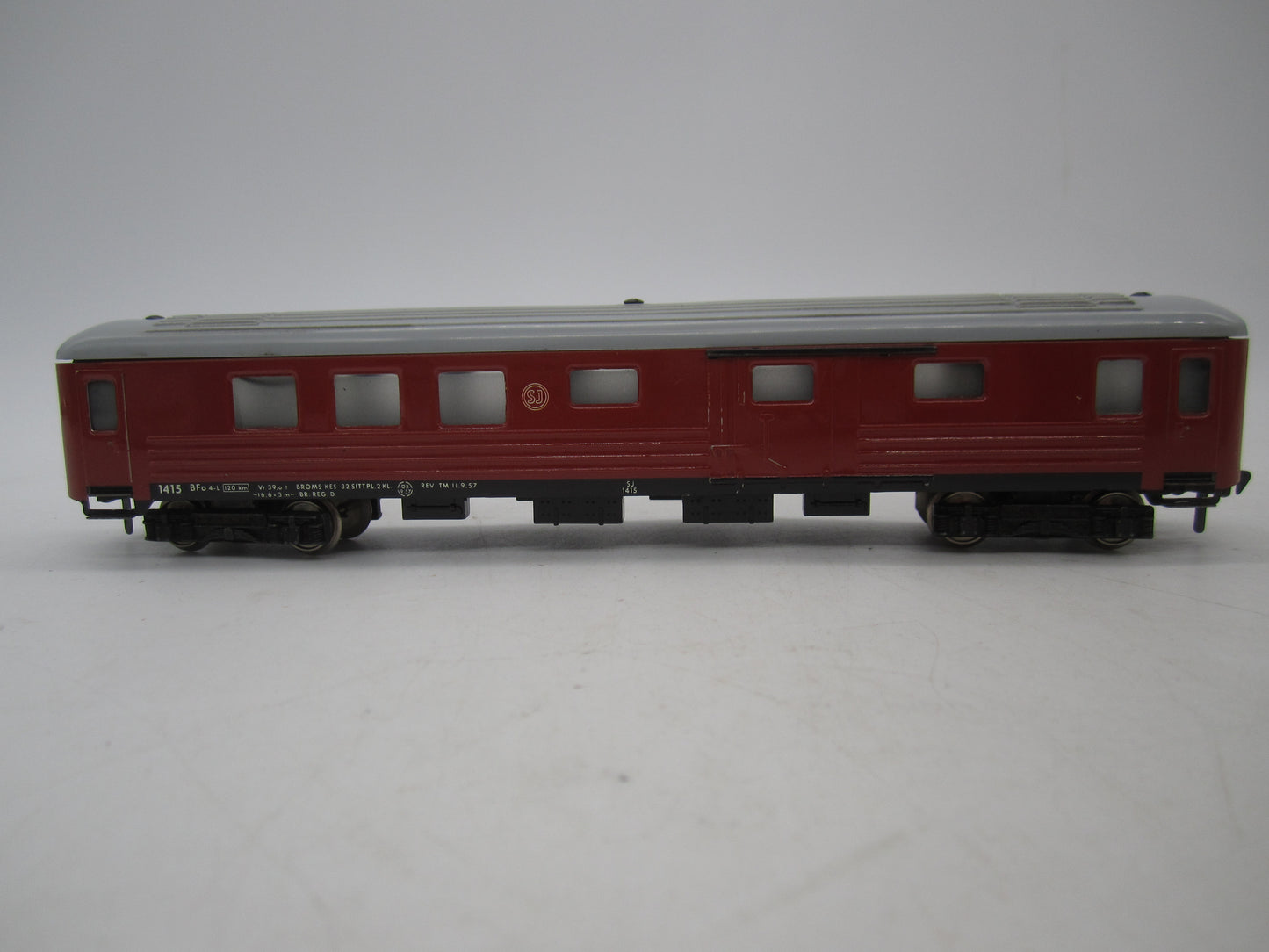 Fleischmann H0 - 1415 - Bagagerijtuig van de SJ, met verlichting