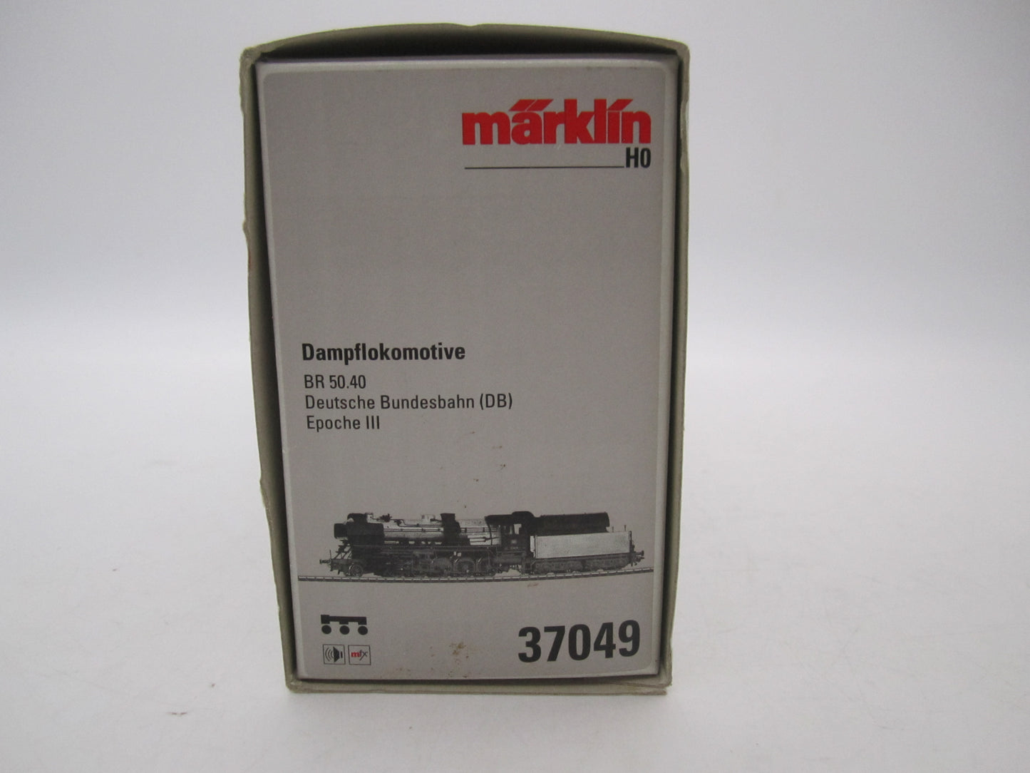 Märklin H0 - 37049 - Stoomloc met tender, BR 50.40 van de DB ongelakt - MFX/Sound