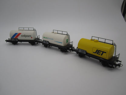 Märklin H0 - 3-delige ketelwagenset "Mineralöle" DB