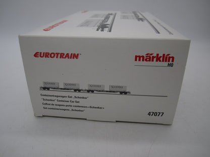 Märklin H0 - 47077 - 2-delige set Containerwagens "Schenker" van de DB Cargo
