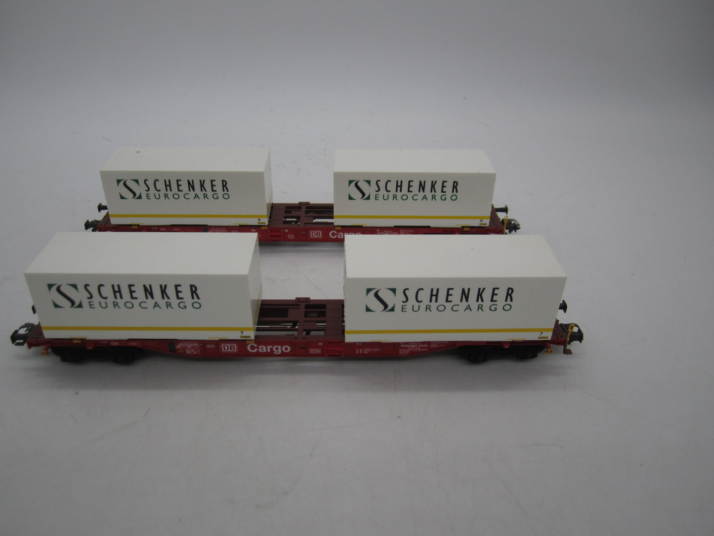 Märklin H0 - 47077 - 2-delige set Containerwagens "Schenker" van de DB Cargo