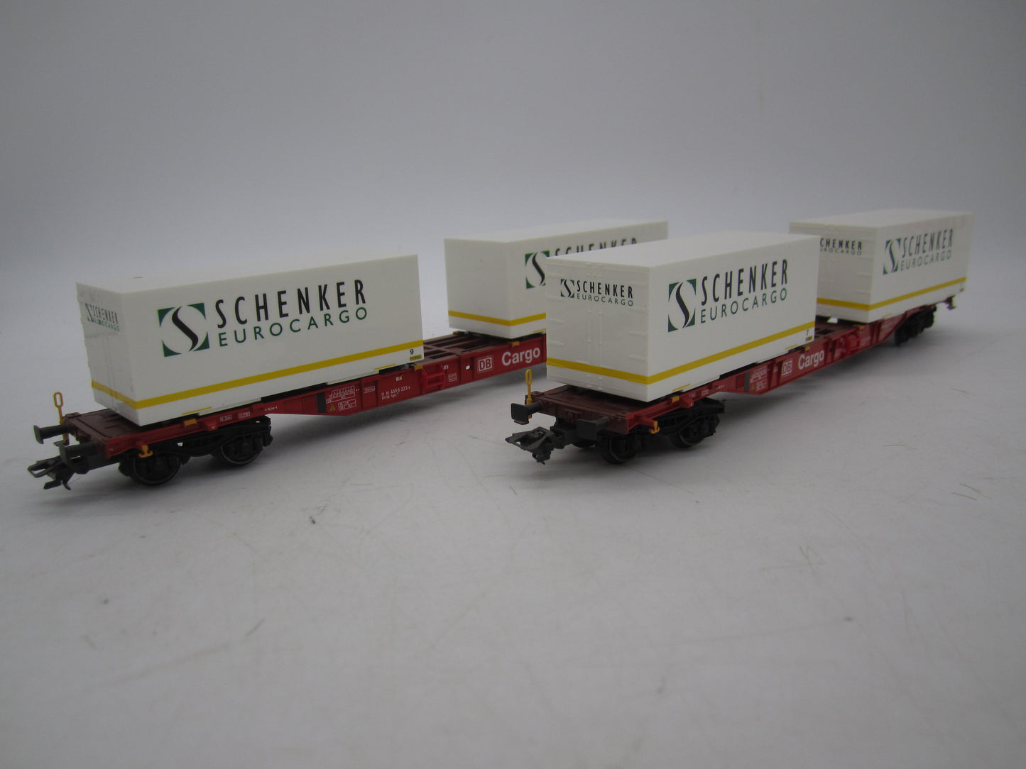Märklin H0 - 47077 - 2-delige set Containerwagens "Schenker" van de DB Cargo