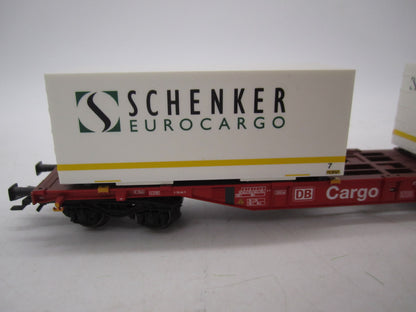 Märklin H0 - 47077 - 2-delige set Containerwagens "Schenker" van de DB Cargo