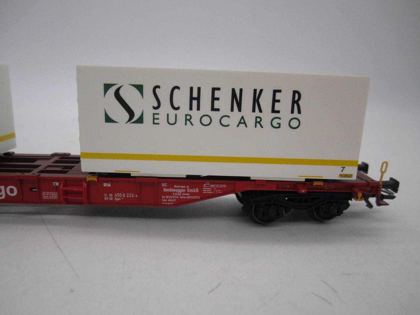 Märklin H0 - 47077 - 2-delige set Containerwagens "Schenker" van de DB Cargo