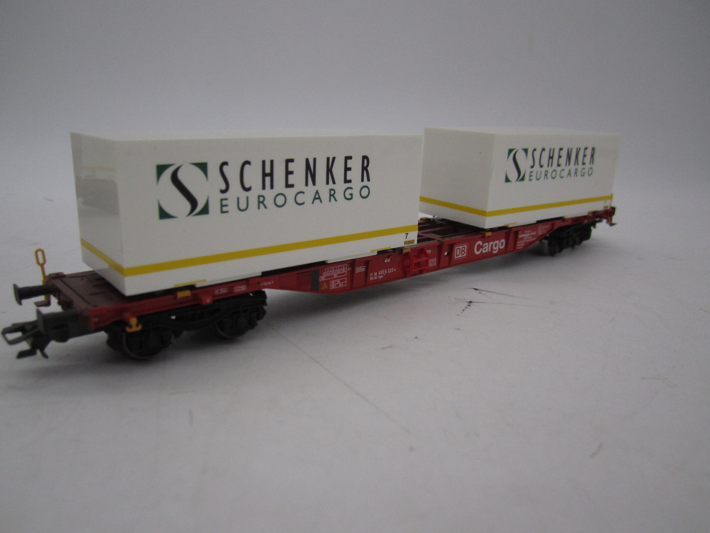 Märklin H0 - 47077 - 2-delige set Containerwagens "Schenker" van de DB Cargo