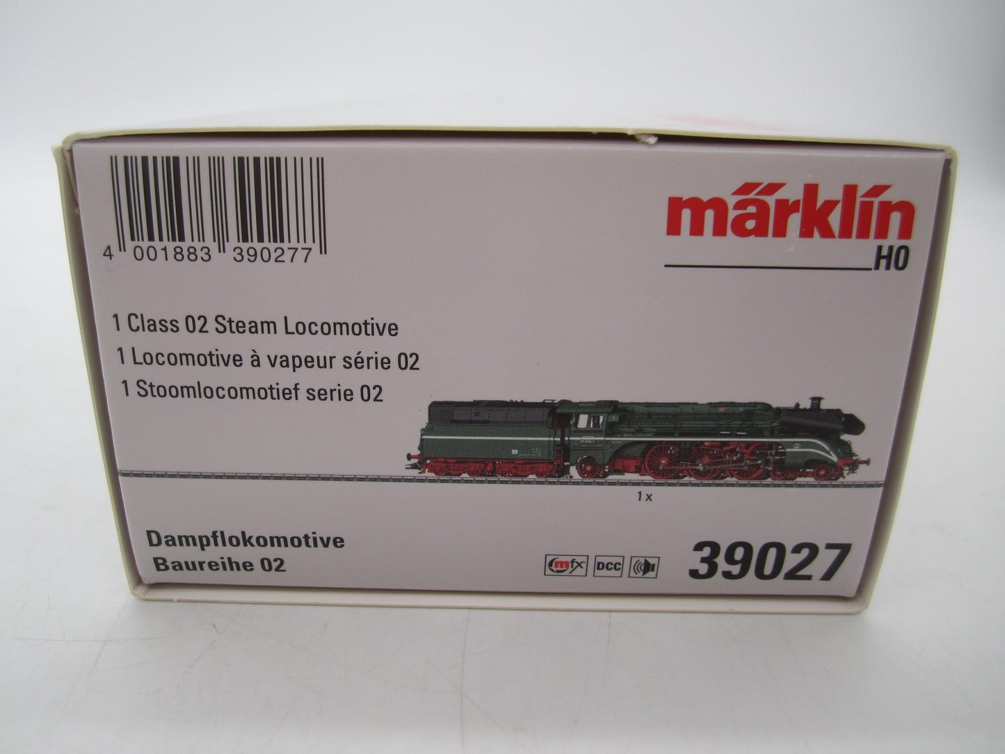 Märklin H0 - 39027 - Stoomloc met tender, BR 02 van de DDR - MFX+/Sound