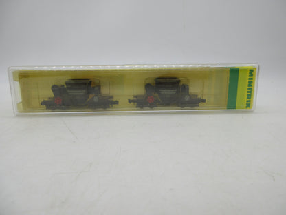 Minitrix N - 13827 - 2-delige set Hoogoven Slakkenwagen "Mannesmann"