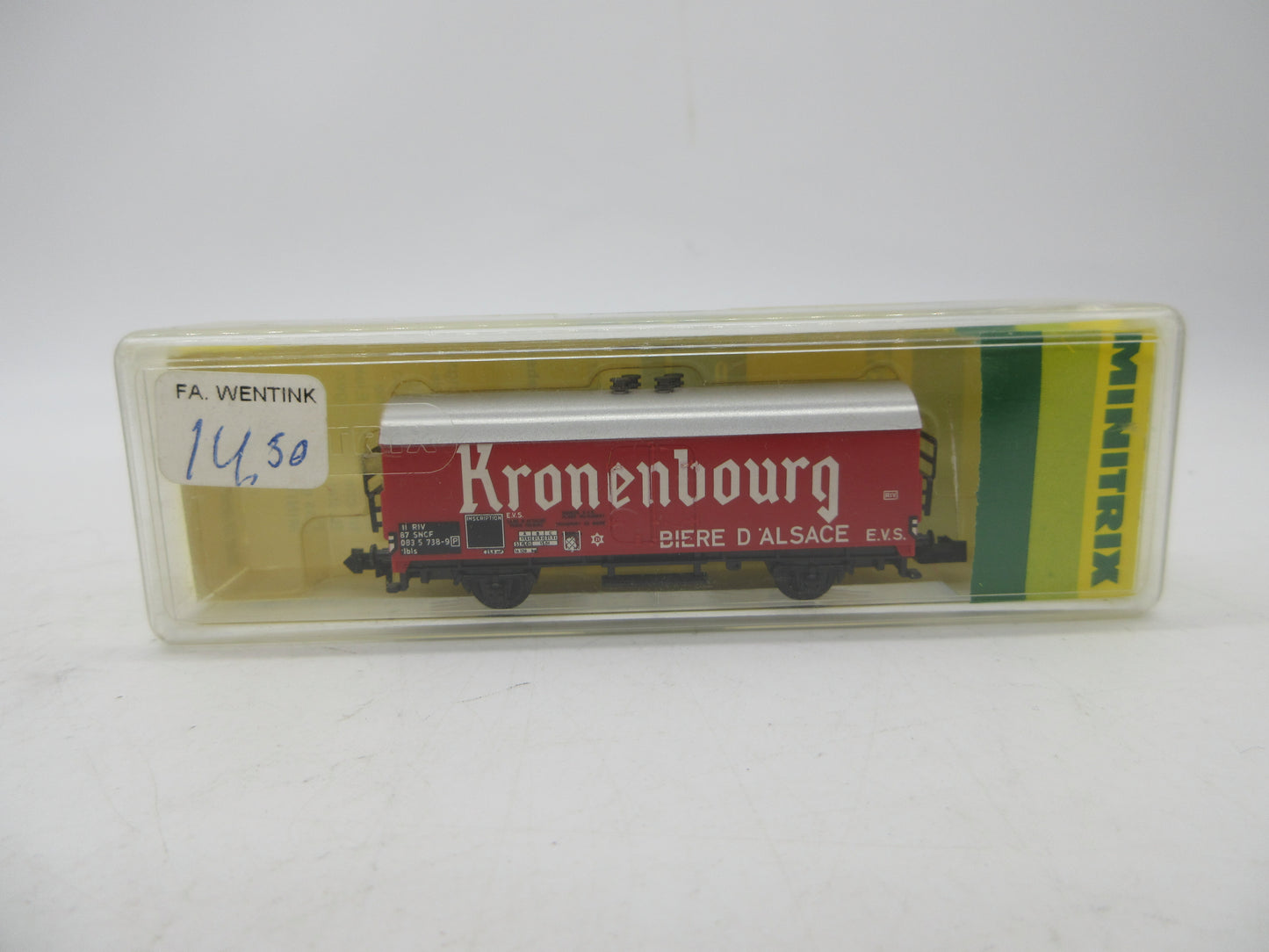 Minitrix N - 13594 - Bierwagen "Kronenbourg" van de SNCF