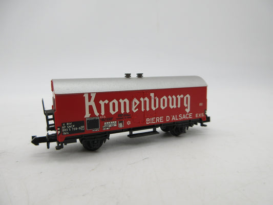 Minitrix N - 13594 - Bierwagen "Kronenbourg" van de SNCF
