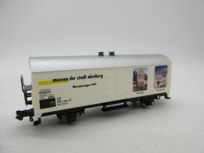 Minitrix N - 15019 - Gesloten goederenwagen "Museum Nürnberg" van de DB