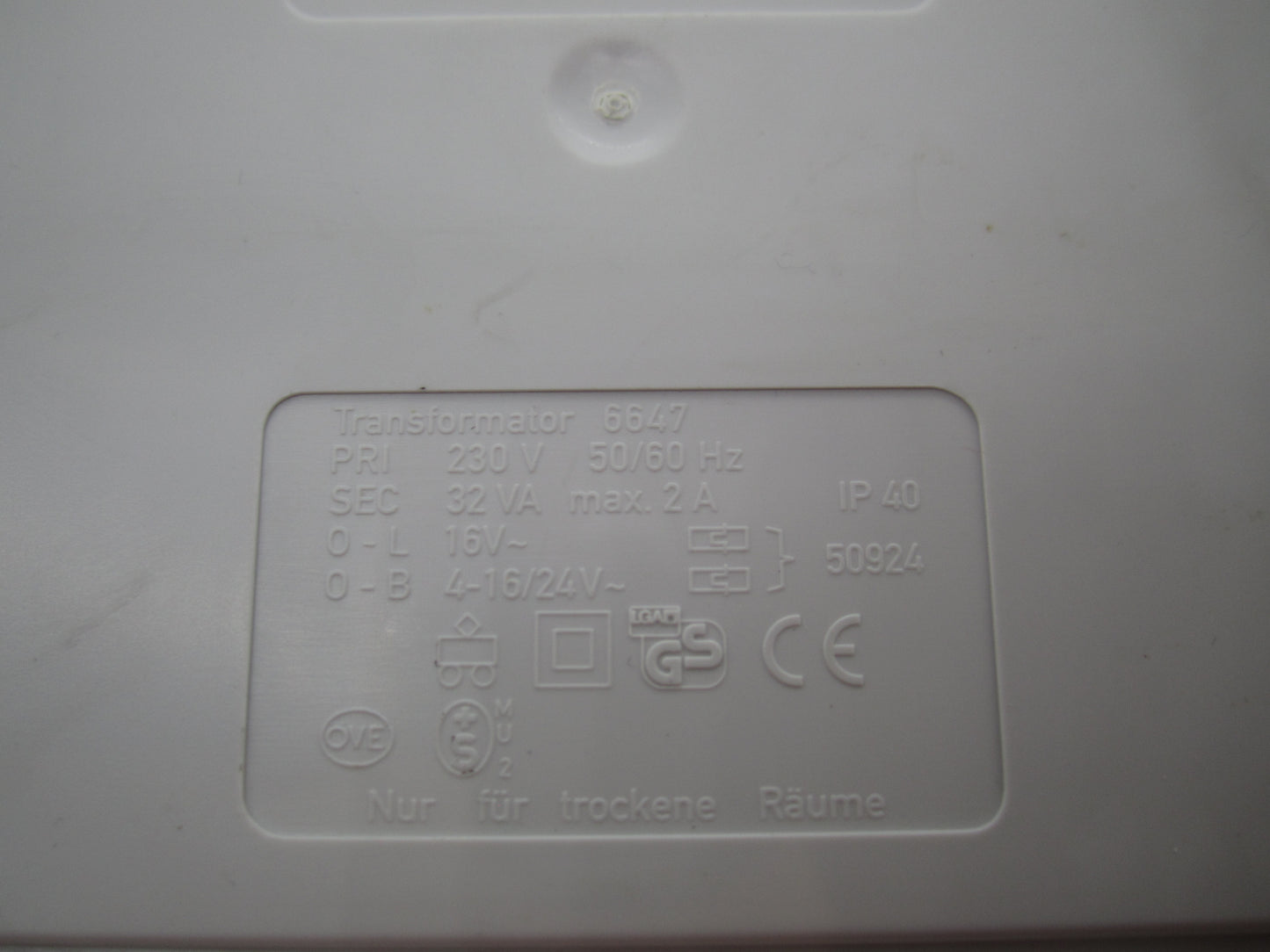Märklin H0 - 6647 - Trafo 32VA