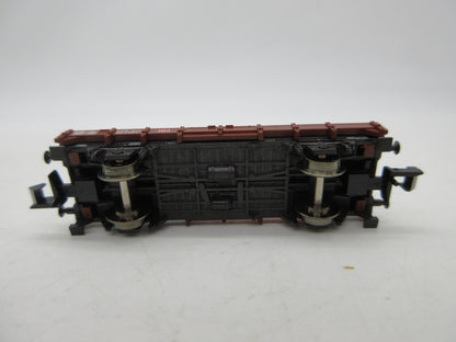 Minitrix N - 15212 - Platte wagen, beladen met 2 auto's van de DB