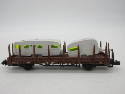 Arnold N - 4472 - Rongenwagen, beladen met 2 caravans van de DB