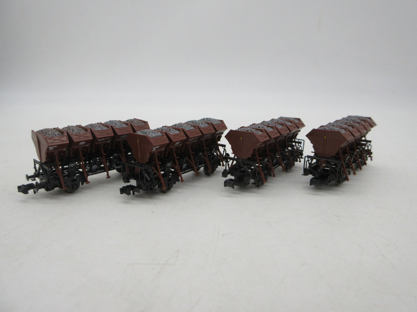 Roco N - 24008 - 4-delige set Muldenkippwagens van de DB